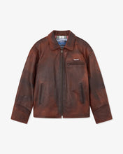 Load image into Gallery viewer, Rassvet "Distressed Vintage" Leather Jacket // Brown