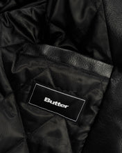 Load image into Gallery viewer, Butter X Isaac Hayes “Bomber" Leather Jacket // Black