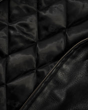 Load image into Gallery viewer, Butter X Isaac Hayes “Bomber" Leather Jacket // Black