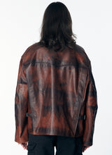 Load image into Gallery viewer, Rassvet "Distressed Vintage" Leather Jacket // Brown