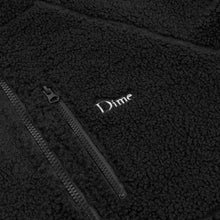 Load image into Gallery viewer, Dime “Polar Fleece Zip" Sherpa // Black