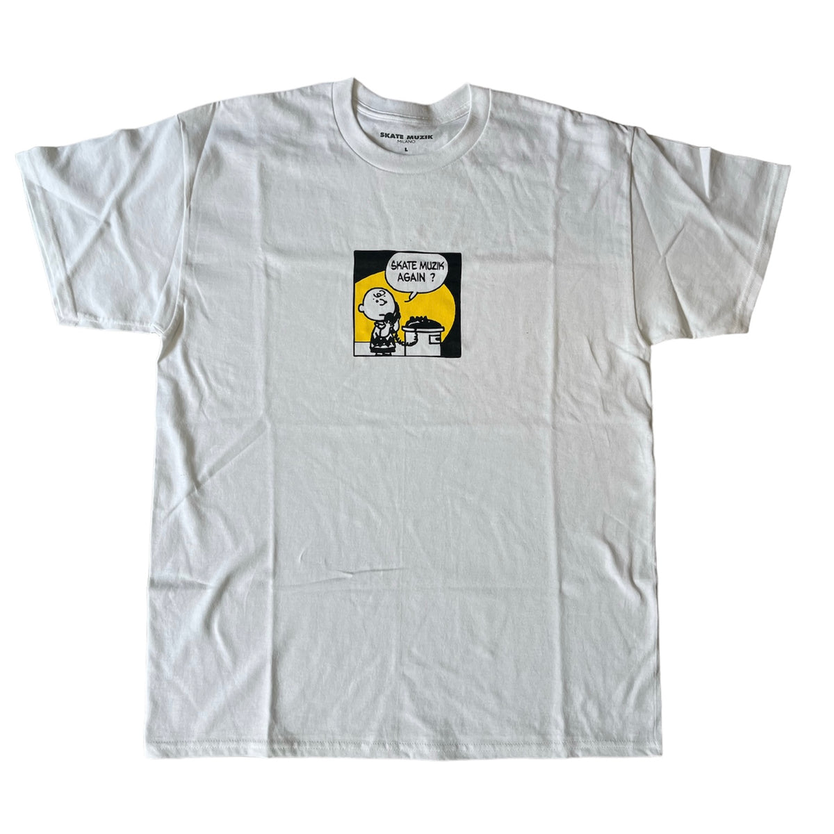 Skate Muzik “SM Again ?“ Tee // White – 242 Shop