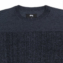 Load image into Gallery viewer, Stüssy &quot;Engineered Panel&quot; Sweater // Navy
