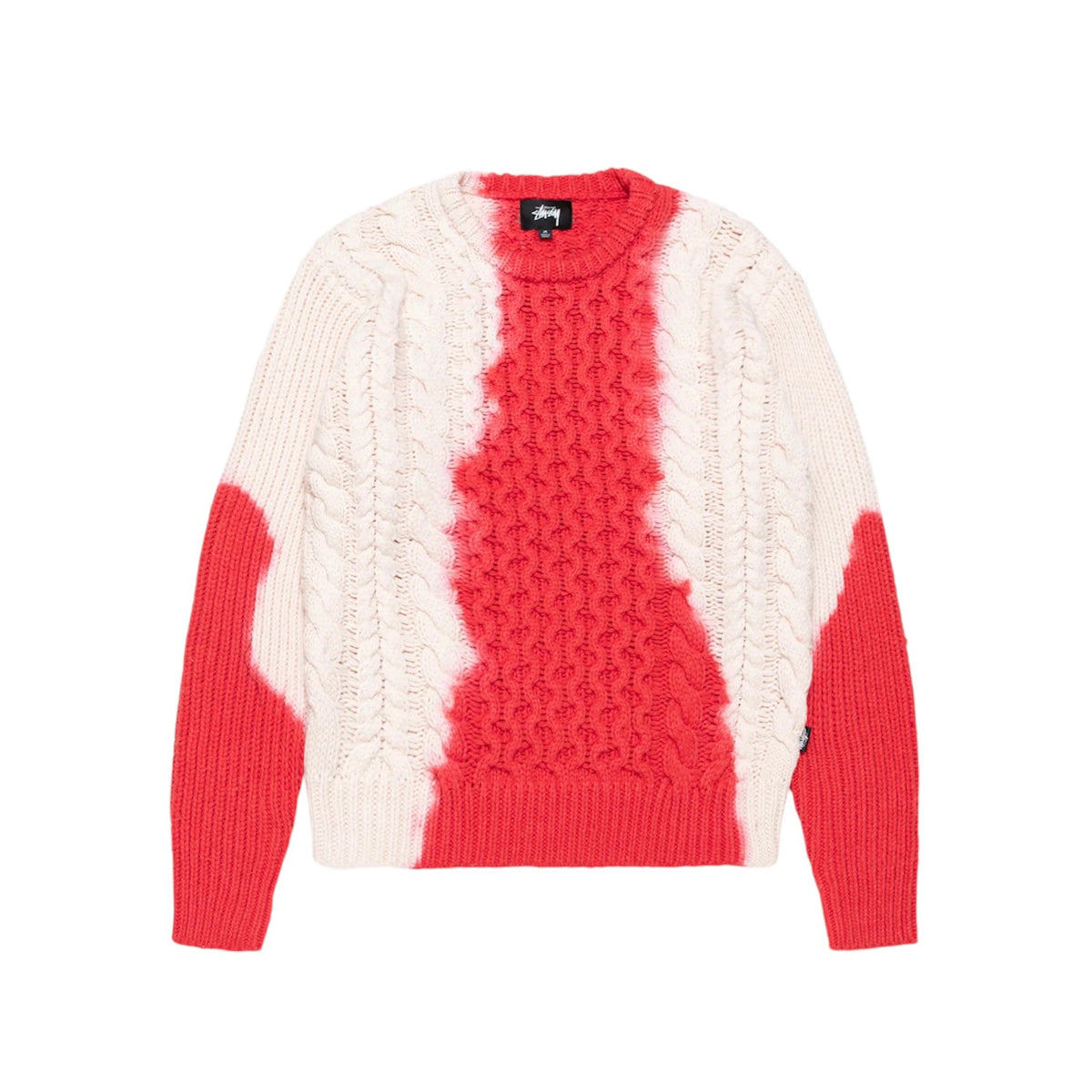トップス Stussy 23AW Tie Dye Fisherman Sweater M Sweaters Stüssy Tie Dye Fisherman Sweater UNISEX Black