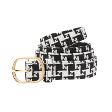 Load image into Gallery viewer, Rassvet &quot;Loosey Waved&quot; Belt // White/Black
