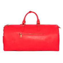 Load image into Gallery viewer, Carpet "C-Star" Leather Duffel Bag // Red

