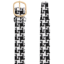 Load image into Gallery viewer, Rassvet &quot;Loosey Waved&quot; Belt // White/Black
