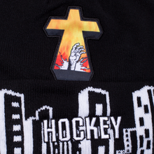 Load image into Gallery viewer, Hockey &quot;Drowing&quot; Beanie // Black
