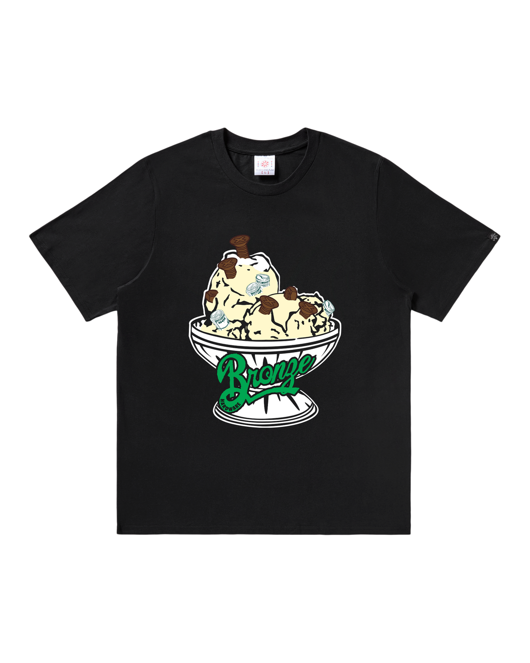Bronze 56K x IceCream “56,000 Flavors“ Tee // Black