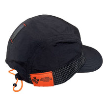 Load image into Gallery viewer, 242 &quot;Floating Tag&quot; Trail Cap // Black/Orange
