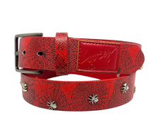 Load image into Gallery viewer, Loosey Love You &quot;Charlottes Web&quot; Belt // Vintage Red
