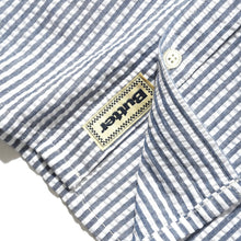 Load image into Gallery viewer, Butter "Seersucker Striped" Shirt // Navy
