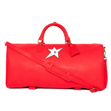 Load image into Gallery viewer, Carpet "C-Star" Leather Duffel Bag // Red
