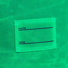 Load image into Gallery viewer, Carpet "Kid Peeing" Canvas Laudry Bag // Army Green
