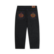 Load image into Gallery viewer, Butter Goods “Spider“ Denim Jeans // Washed Black

