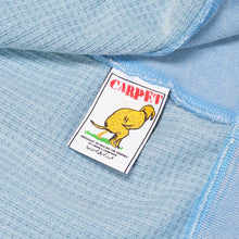 Load image into Gallery viewer, Carpet "C-Star Double Zip" Thermal Hoodie // Baby Blue
