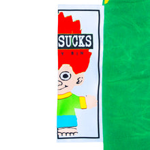 Load image into Gallery viewer, Carpet "Kid Peeing" Canvas Laudry Bag // Army Green
