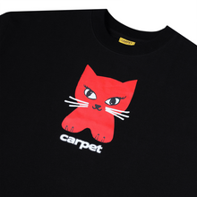 Load image into Gallery viewer, Carpet &quot;Cat&quot; Tee // Black

