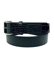 Load image into Gallery viewer, Loosey Love You "Croc Skin" Belt // Black
