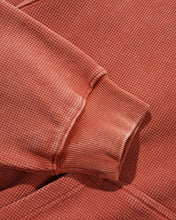 Load image into Gallery viewer, Butter Goods “Bleach Waffle Thermal" Hoodie Zip // Rust

