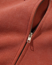 Load image into Gallery viewer, Butter Goods “Bleach Waffle Thermal" Hoodie Zip // Rust
