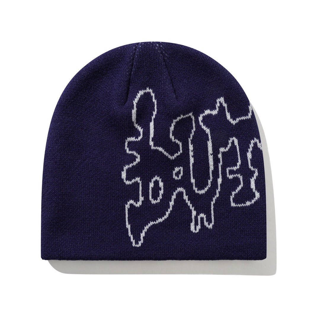 Butter “Blotch“ Skully Beanie // Navy