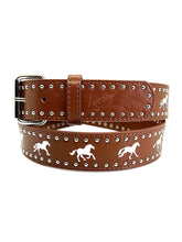 Load image into Gallery viewer, Loosey Love You "Wild Stalion" Belt // Brown
