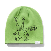 Load image into Gallery viewer, Butter Goods X Daniel Johnston “Frog Reversible“ Skully Beanie // Lime

