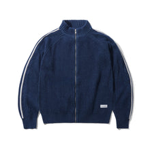 Load image into Gallery viewer, Butter “Club Knit" Zip Knit  // Navy
