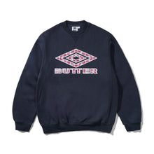 Load image into Gallery viewer, Butter Goods x Umbro "Diamond Applique" Crewneck // Navy
