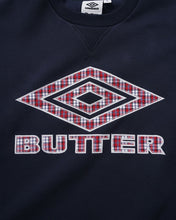 Load image into Gallery viewer, Butter Goods x Umbro "Diamond Applique" Crewneck // Navy
