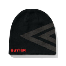 Load image into Gallery viewer, Butter Goods x Umbro "Diamond" Skully Beanie // Black
