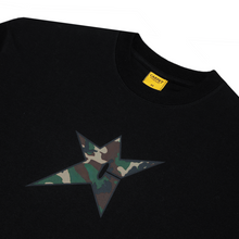 Load image into Gallery viewer, Carpet &quot;Camo Star&quot; Tee // Black
