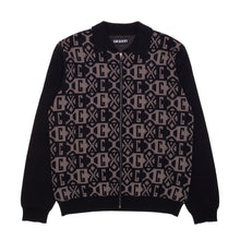 Load image into Gallery viewer, GX1000 &quot;Jaquard&quot; Knit Zip Up // Black
