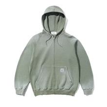 Load image into Gallery viewer, Butter "Faded Waffle" Hoodie Zip // Washed Sage

