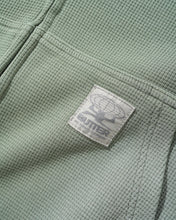 Load image into Gallery viewer, Butter "Faded Waffle" Hoodie Zip // Washed Sage
