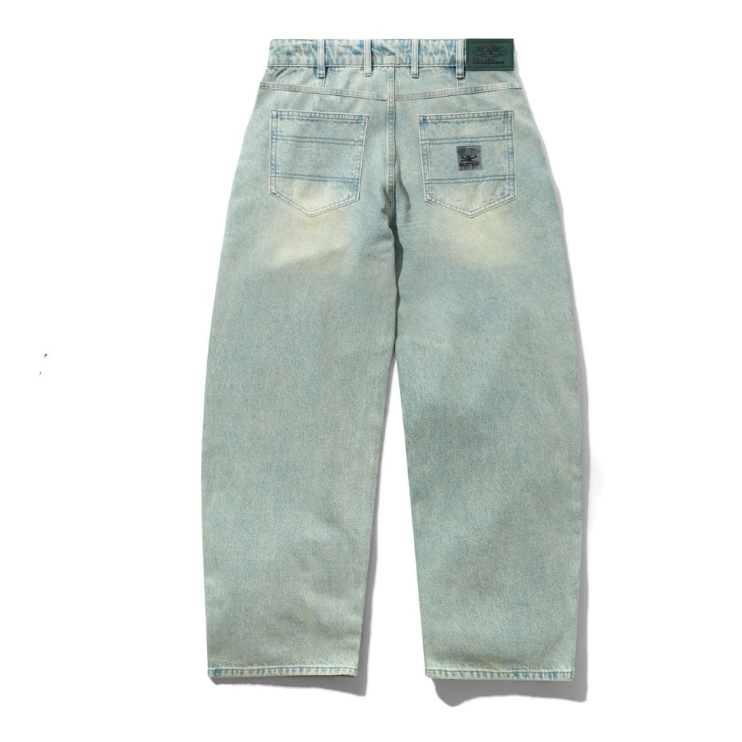 Butter Goods “Wide Cut“ Pant // Tinted Blue Washed