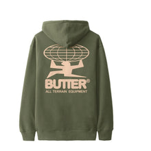 Load image into Gallery viewer, Butter Goods “All Terrain“ Hoodie // Army
