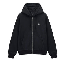 Load image into Gallery viewer, Stussy &quot;Stock Logo&quot; Zip Hoodie // Washed Black
