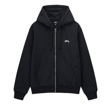 Load image into Gallery viewer, Stussy &quot;Stock Logo&quot; Zip Hoodie // Washed Black
