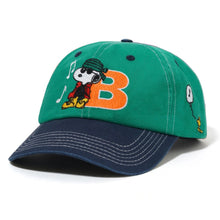 Load image into Gallery viewer, Butter Goods X Peanuts &quot;Music&quot; Snapback Cap // Washed Kelly Green/Navy
