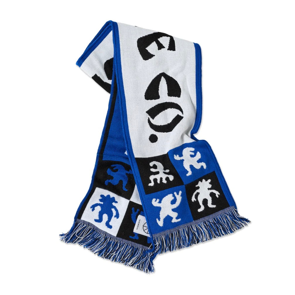 Polar Skate Co “Football“ Scarf // Blue