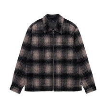 Load image into Gallery viewer, Stussy &quot;Wool Plaid&quot; Zip Shirt // Lilac
