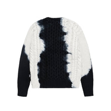 Load image into Gallery viewer, Stussy &quot;Tie Dye Fisherman&quot; Sweater // Black
