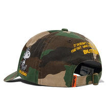 Load image into Gallery viewer, Butter Goods X Peanuts &quot;Rats&quot; 5 Panel Cap // Washed Camo
