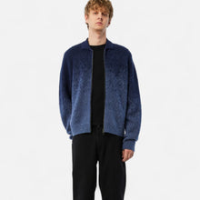 Load image into Gallery viewer, Dime &quot;Mohair Double Zip&quot; Knit // Midnight Blue

