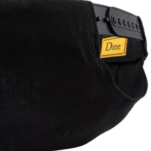 Load image into Gallery viewer, Dime &quot;Greetings&quot; Full Fit Cap // Black
