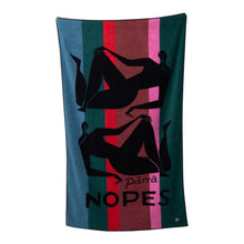 Load image into Gallery viewer, Parra "Nope Und Nopes" Beach Towel // Mallard Green
