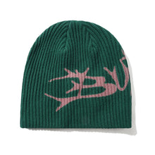 Load image into Gallery viewer, Butter &quot;Scrawling Skully Beanie // Forest
