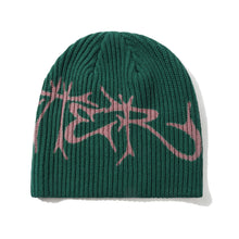 Load image into Gallery viewer, Butter &quot;Scrawling Skully Beanie // Forest
